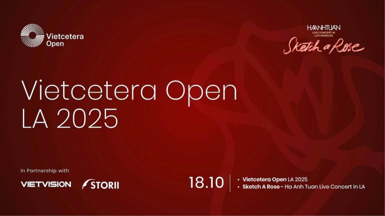 Sự kiện Vietcetera Open LA 2025 sẽ diễn ra vào ngày 18/10/2025.