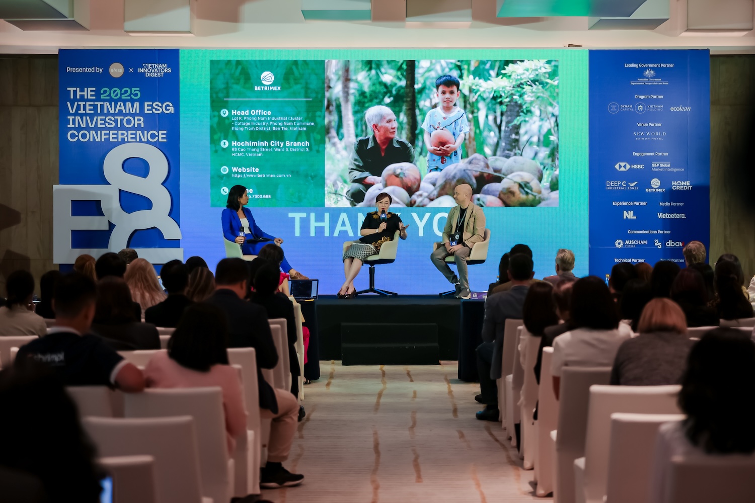 Ms Dang Huynh Uc My Chairlady of Betrimex shares insights at the Vietnam ESG Investment Conference 2025 | Source Betrimex Ms Dang Huynh Uc My Chairwoman of Betrimex shares insights at the Vietnam ESG Investment Conference 2025