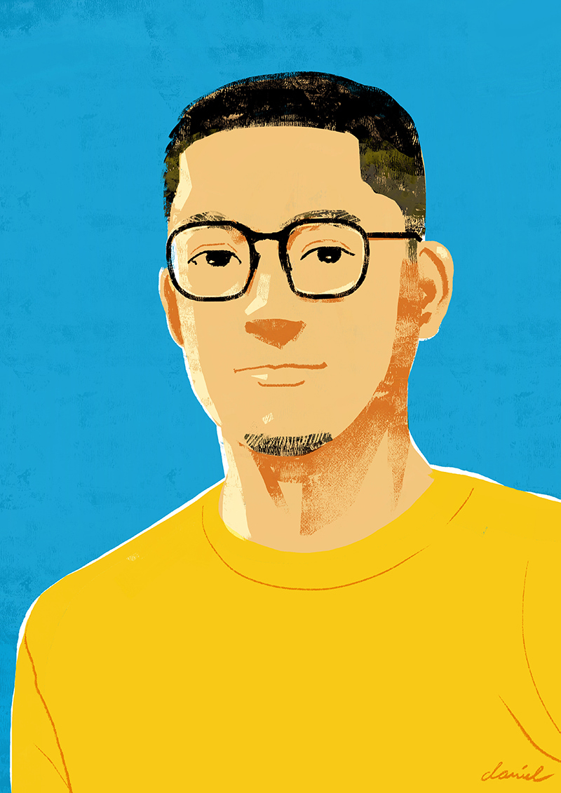 Filipino artist Daniel Tingcungco finds inspiration for his illustrations from the overall vibe of Saigon and the hospitality of its people