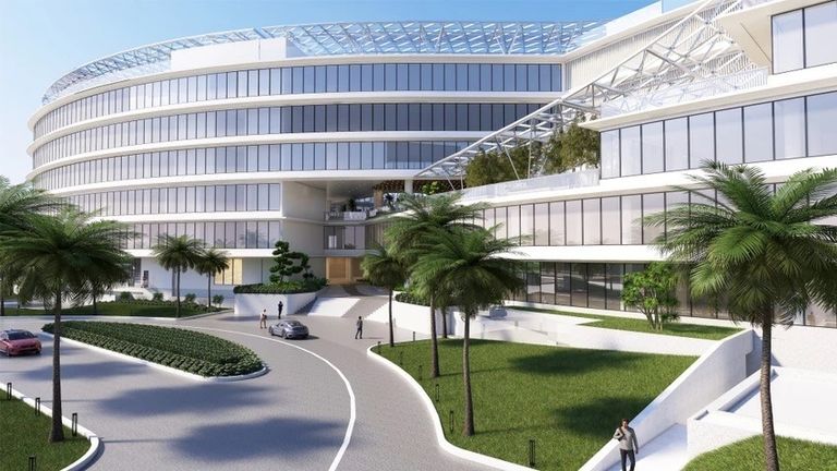 The rendering of the VNU-HCM Advanced Research and Innovation Center upon completion. | Source: Phap Luat Newspaper