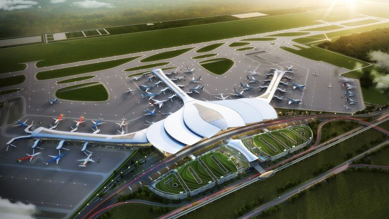 Vietnam’s soon-to-be largest airport has a lotus-inspired design submitted by architects from the Republic of Korea | Source: Heerim Architects & Planners Co Ltd