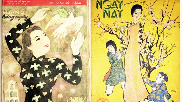 Women features on Hà Nội Hằng Ngày (Hanoi Daily Life) newspaper cover, Spring 1957 issue. | Source: Hà Nội Mới
