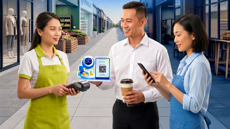 Chuyển đổi số trong hoạt động kinh doanh đang tạo nền tảng cho quản lý doanh thu minh bạch, thay thế dần mô hình thuế khoán truyền thống. | Nguồn: ACB 