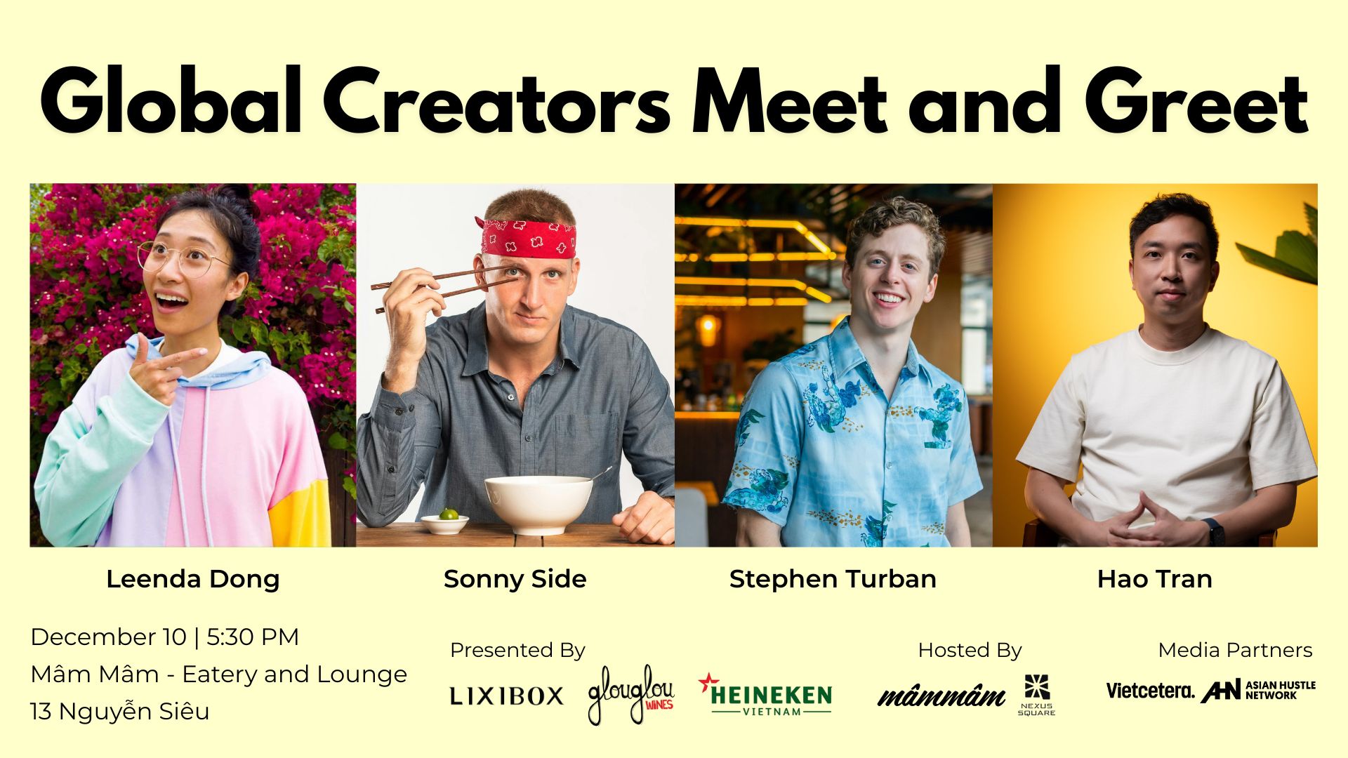 Poster chính thức của sự kiện tại Mam Mam Eatery and Lounge Poster sự kiện