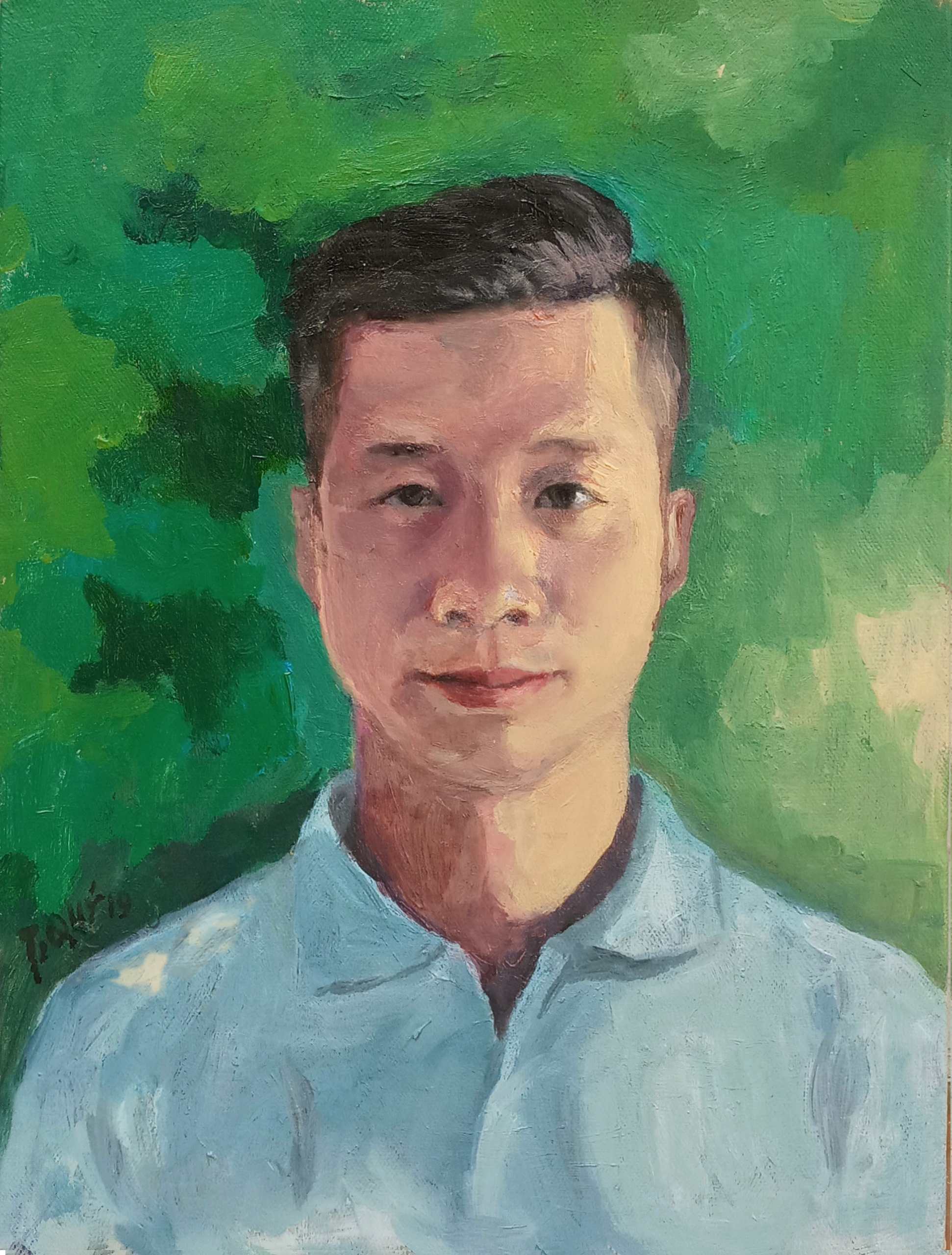 A self-portrait by Nguyen Truong Quy titleA selfportrait by Nguyen Truong Quy A selfportrait by Nguyen Truong Quy