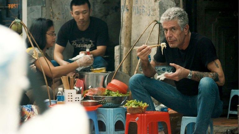 Bourdain in Hanoi. | Source: Parts Unknown.
