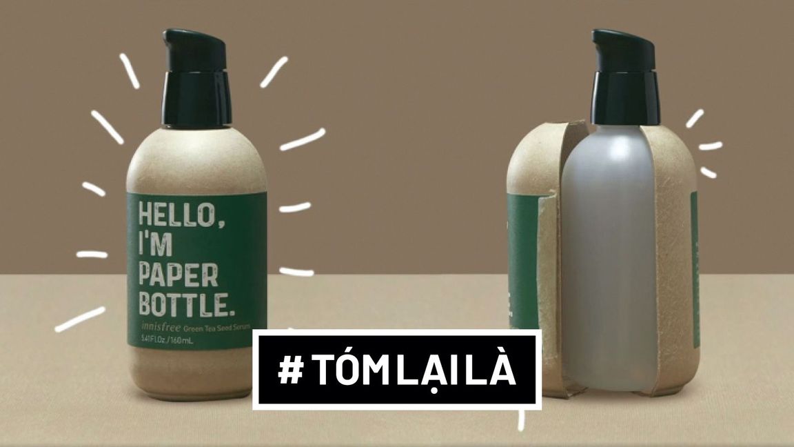 Tưởng chai Innisfree giấy, ai ngờ nhựa!