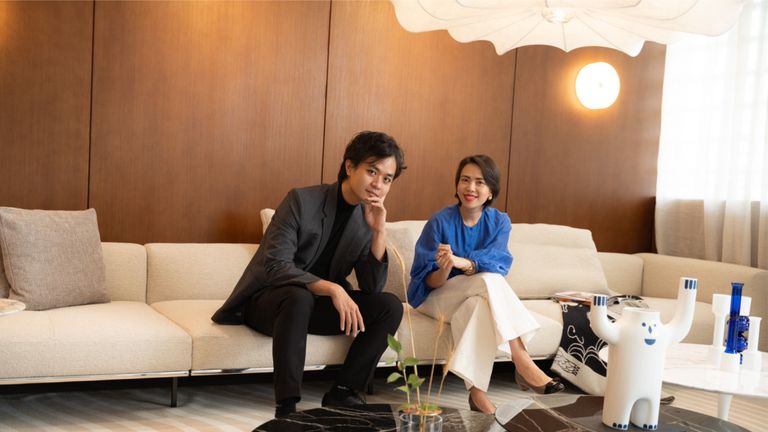 From left to right: Conductor Dustin Tieu and Kathy Luong, Founder of OrcheStars. | Source: Khooa Nguyen for Vietcetera