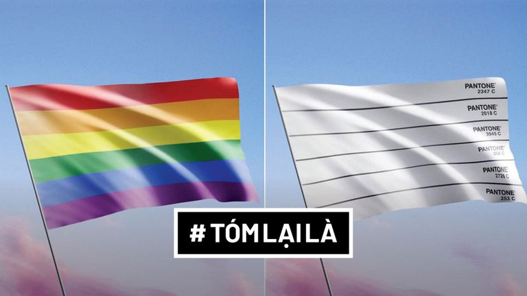 Cờ LGBTIQ+ xuất hiện tại World Cup 2022, nhưng nó lạ lắm...