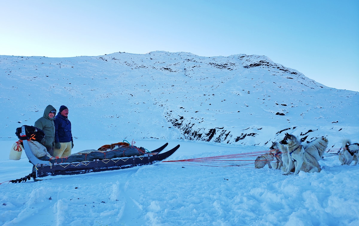 Nguồn Trần Đặng Đăng Khoa Đăng Khoa ở Greenland cùng chó kéo xe