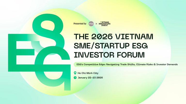 The 2026 Vietnam ESG Investment Forum for SMEs & Startups will take place over two half-days on January 22–23, 2026. | Source: Vietcetera