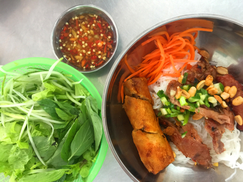 Bún thịt nướng a wildly popular and beloved meal in Saigon | Source Shutterstock