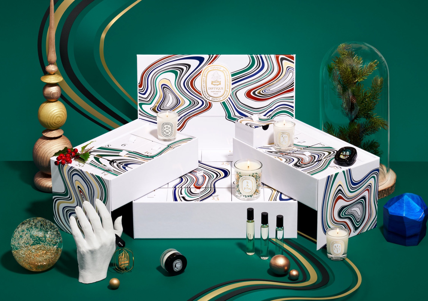 Diptyque Advent Calendar 2021 với kiểu dáng và họa tiết nghệ thuật dễ dàng lọt vào mắt xanh của giới đam mê đồ xa xỉ | Nguồn Beauty calendar