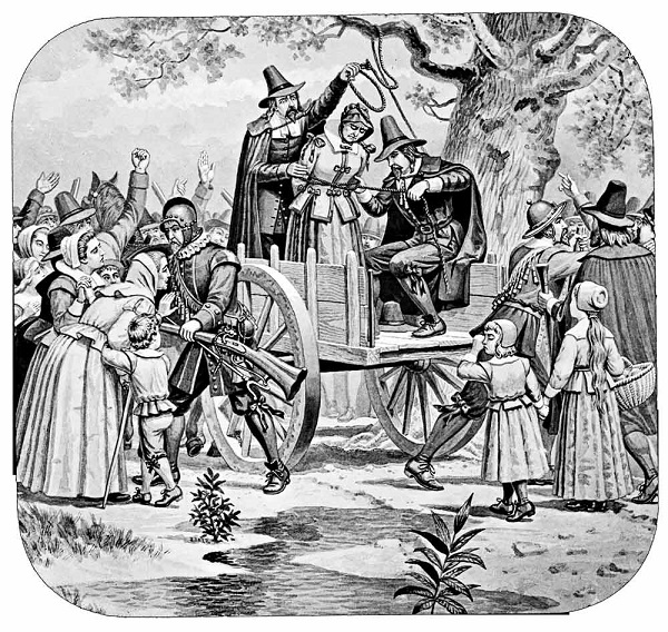 Bridget Bishop là người đầu tiên bị hành quyết trong quan tòa Salem | Nguồn History of Massachusetts