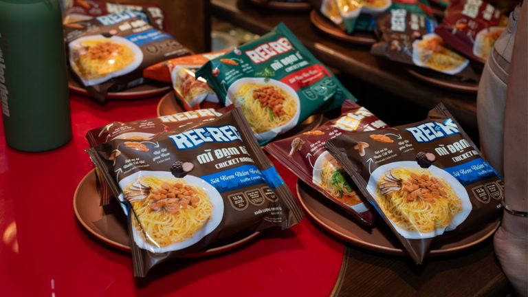 Rec Rec cricket protein instant ramen. | Source: Rec Rec