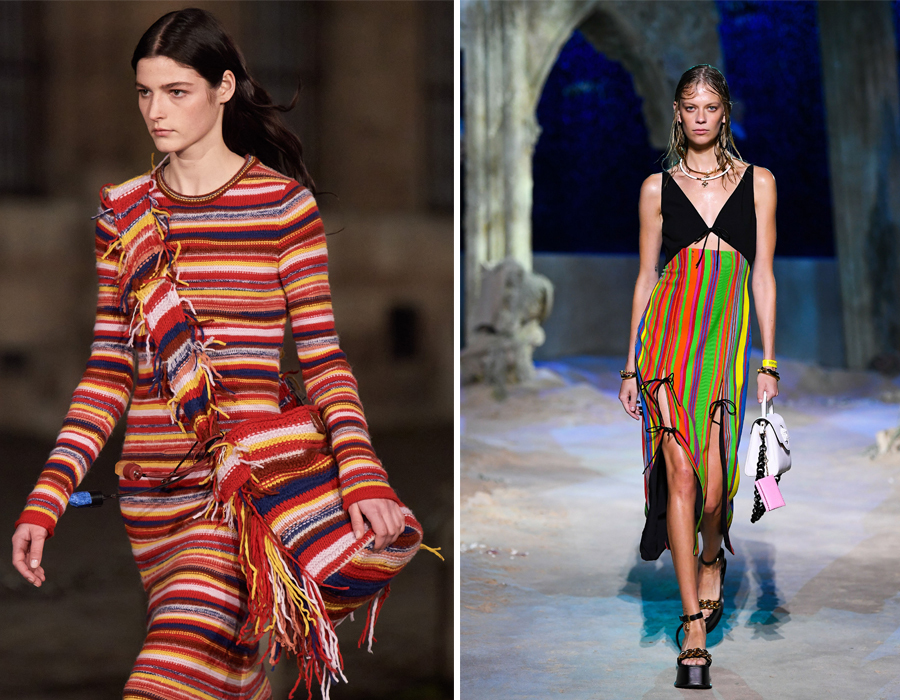 Chloé FW 2021 và Versace SS 2021 | Nguồn Vogue