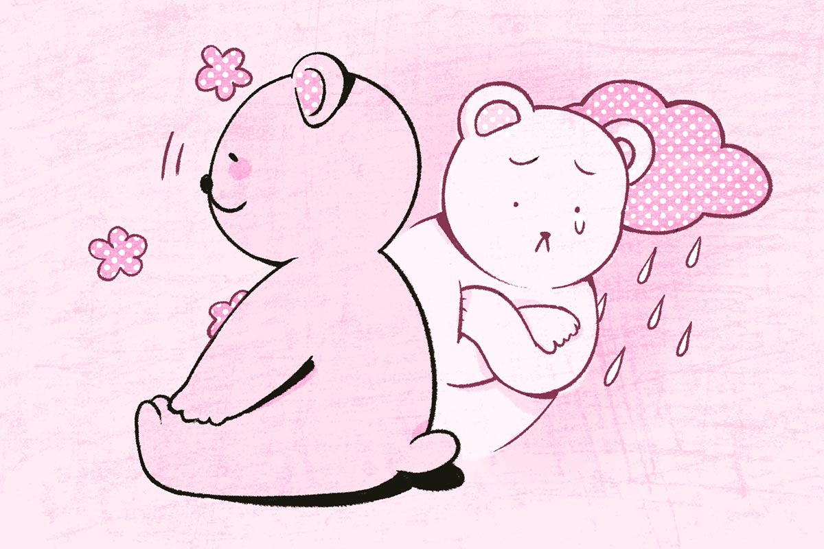 Giống như một chú gấu bông mềm mại những người thuộc phong cách này luôn ưu tiên giữ hòa khí và sự dễ chịu trong mối quan hệ | Nguồn Bích Thủy @saltedevian cho Vietcetera