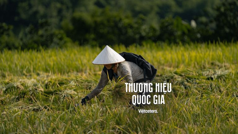 Balo “Bác” của Lâm Vũ lấy cảm hứng từ hình ảnh người nông dân đeo bó lúa sau lưng. | Nguồn: Lữ