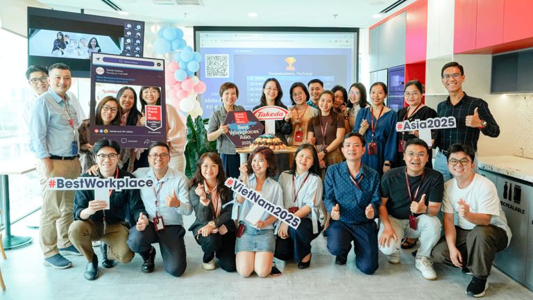 Takeda implements people-focused policies that support employee development. | Source: Takeda Viet Nam