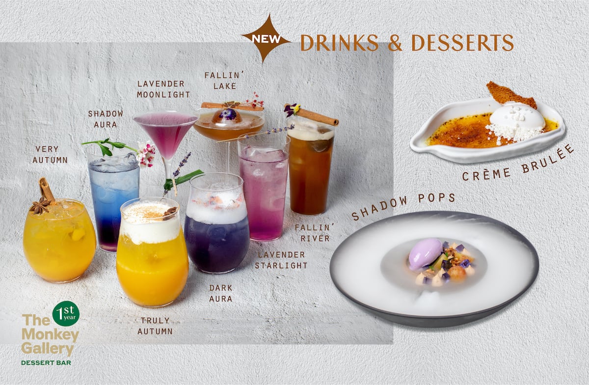 The Monkey Gallery DESSERT BAR là mô hình cafe tráng miệng quán bar