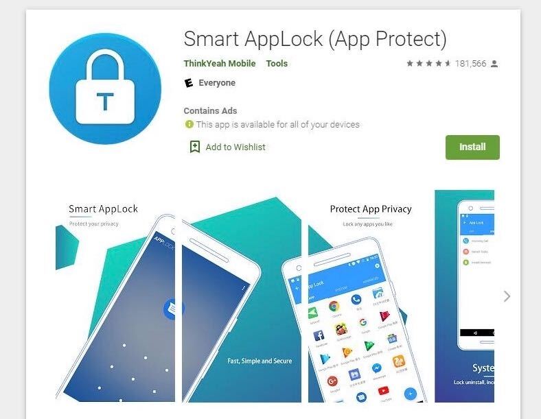 Ứng dụng Smart AppLock App Protect
