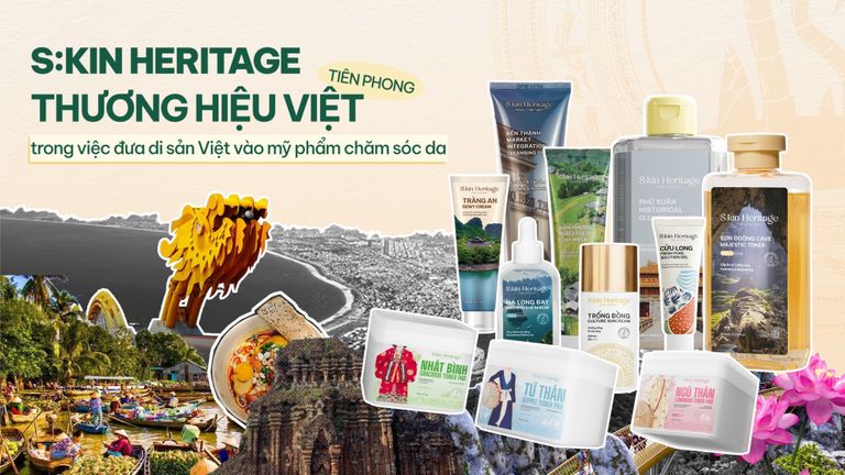 S:kin Heritage - Thương hiệu Việt tiên phong trong việc đưa di sản Việt vào mỹ phẩm chăm sóc da. | Nguồn: S:kin Heritage