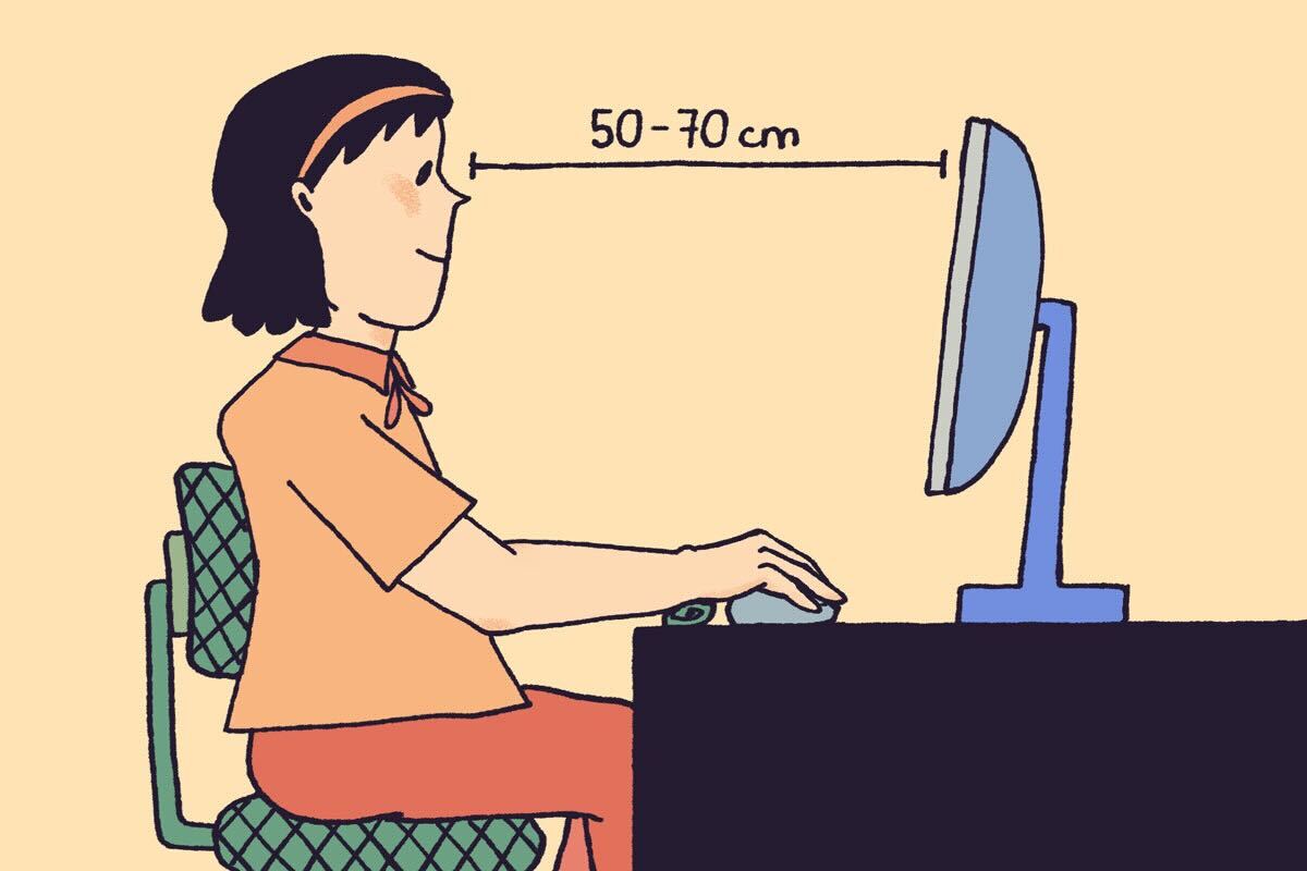 Góc làm việc phù hợp sẽ giảm áp lực cho tay và vai của bạn | Nguồn Minh Thu @hazysoda21 cho Vietcetera