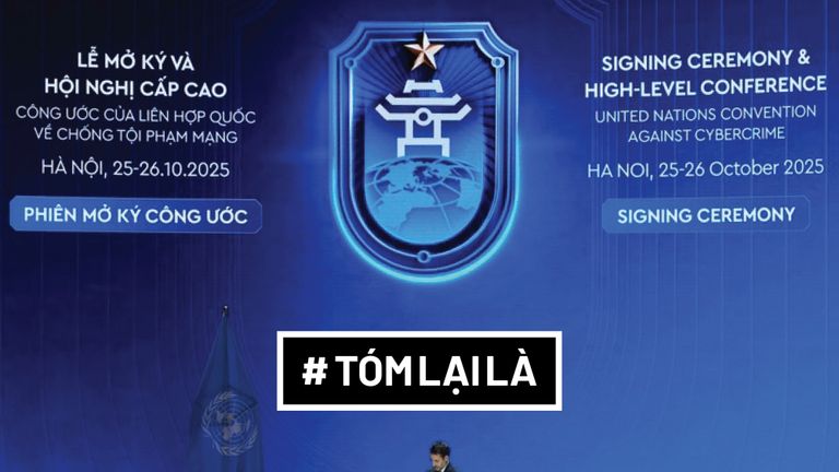 Tổng Thư ký Liên Hợp Quốc António Guterres phát biểu tại lễ ký Công ước của Liên Hợp Quốc về chống tội phạm mạng (Công ước Hà Nội). | Nguồn: VGP/Hải Minh