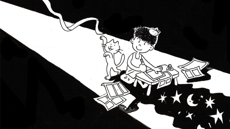 Tranh bởi tác giả Lê Phan. | Nguồn ảnh: Du Bút