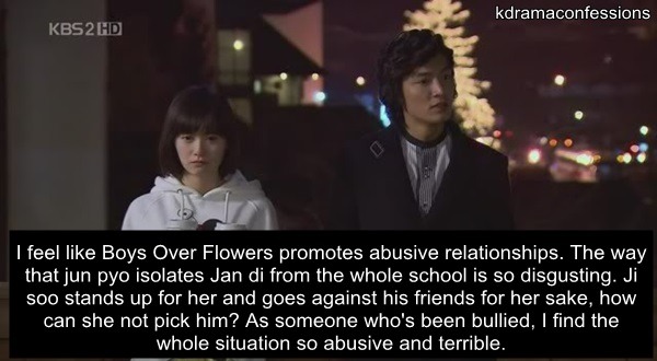 Nhiều fan cũng đã chỉ ra sự thao túng của nam chính trong Boys Over Flowers trong phim | Nguồn K-Drama Confession