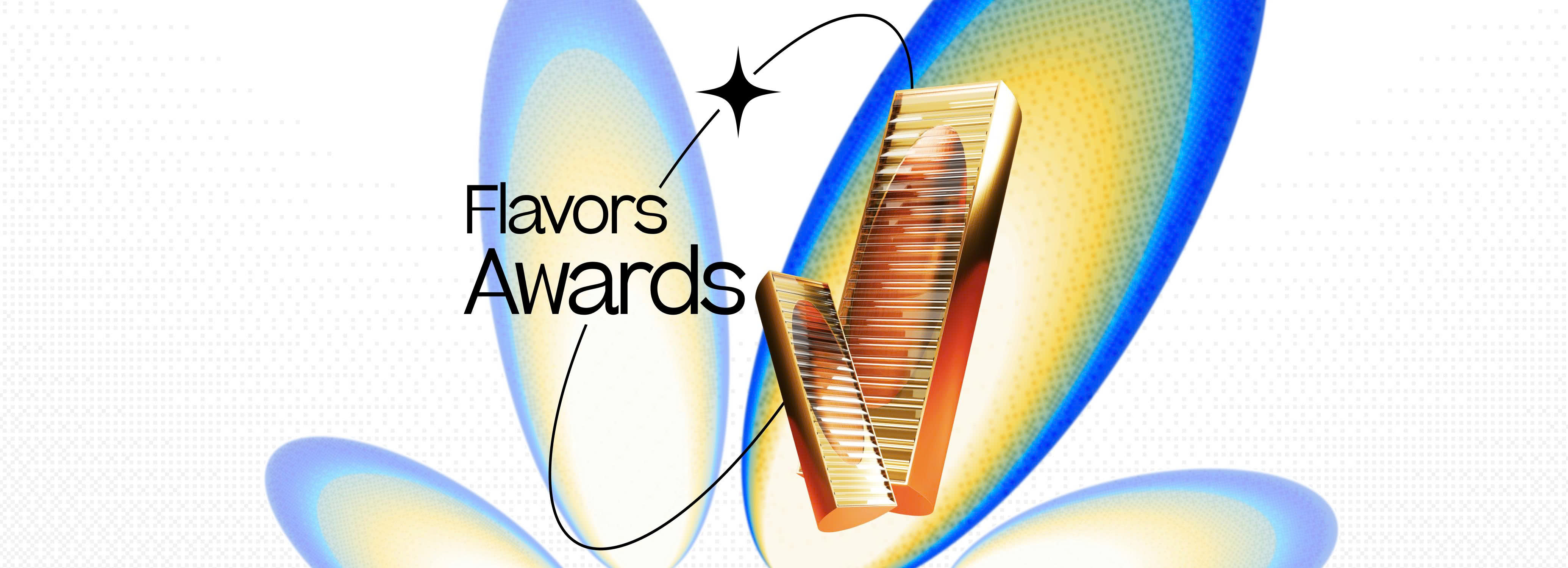 Vietnam Restaurant & Bar Awards trophies on a lit shelf