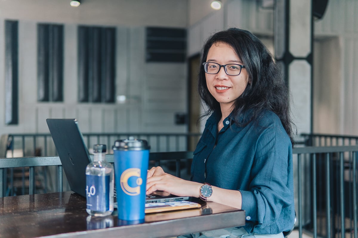 Chị Trần Đặng Mỹ Linh senior marketing của Cheese Coffee Cheese Coffee Khocircng gian khơi nguồn cảm hứng2
