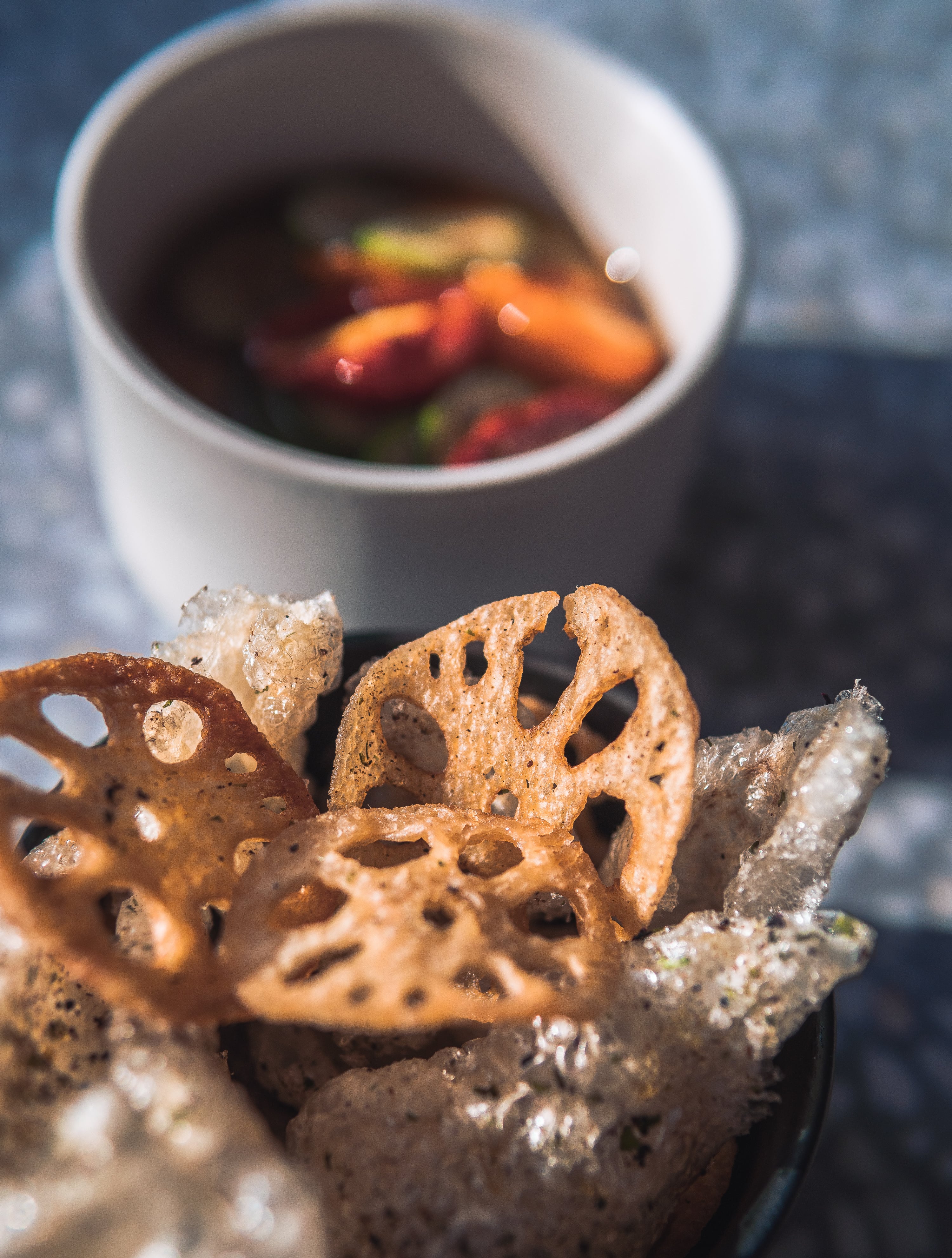 The restaurant-bar also serve small plates of izakaya classics and snacks like lotus chips The restaurantbar also serve small plates of izakaya classics and snacks like lotus chips sizesmaxwidth 3000px 100vw 3000px