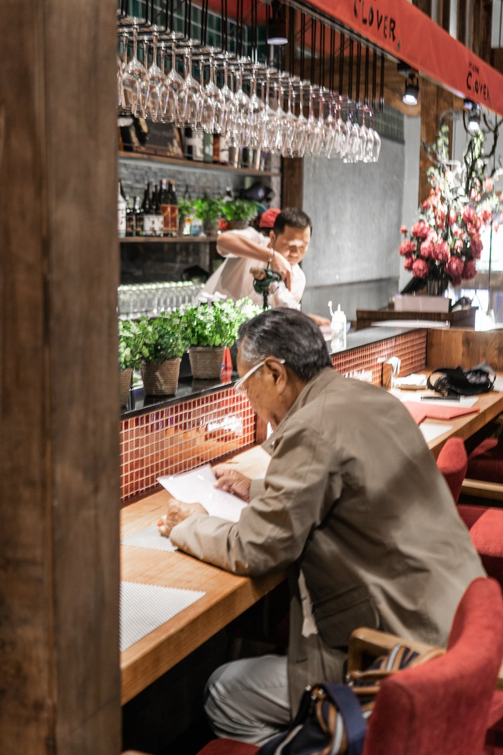 Upstairs at Cover there is counter seating and a walk-in wine cellar and in the basement there are rooms for groups and couples Saigons Japan Town Sushi Reis Takaaki Uemuras Guide15
